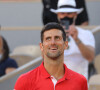 Novak Djokovic - Novak Djokovic s'est imposé face à Stefanos Tsitsipas en finale des internationaux de tennis de Roland Garros à Paris, le 13 juin 2021. © Dominique Jacovides/Bestimage