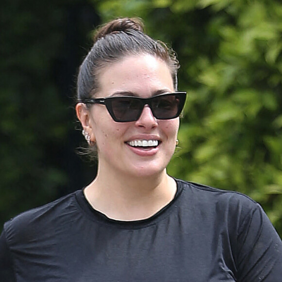 Ashley Graham arrive à son cours de Pilates à West Hollywood, Los Angeles. Le 14 mai 2021.