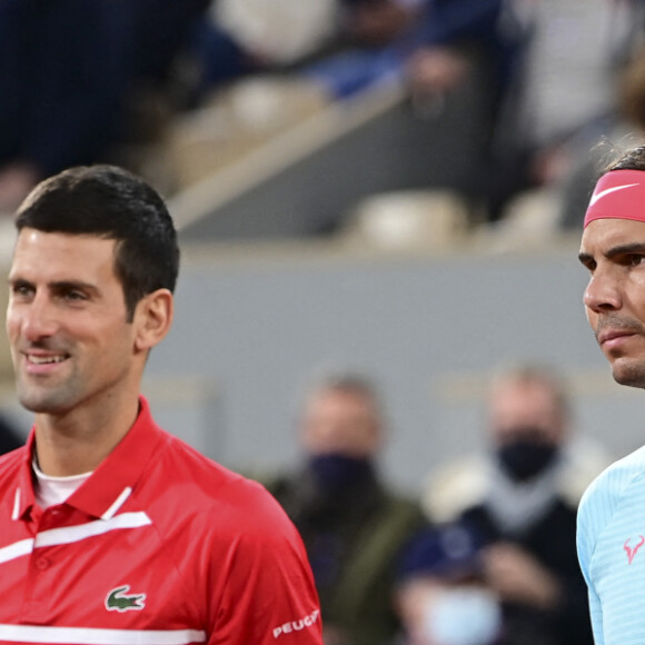 Novak Djokovic - Rafael Nadal remporte la finale homme des internationaux de France de Roland Garros à Paris le 11 octobre 2020. © JB Autissier / Panoramic / Bestimage
