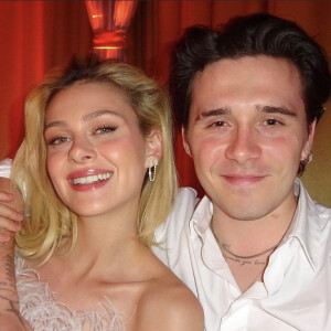 Brooklyn Beckham et sa fiancée Nicola Ann Peltz. Janvier 2022.
