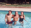 Archives - Patrice Laffont avec son fils Fabrice et sa fille Axelle à Saint-Tropez.