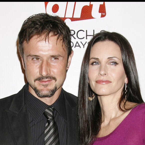 Courteney Cox et David Arquette - Première du film "Dirt" à Los Angeles. Le 28 février 2008.