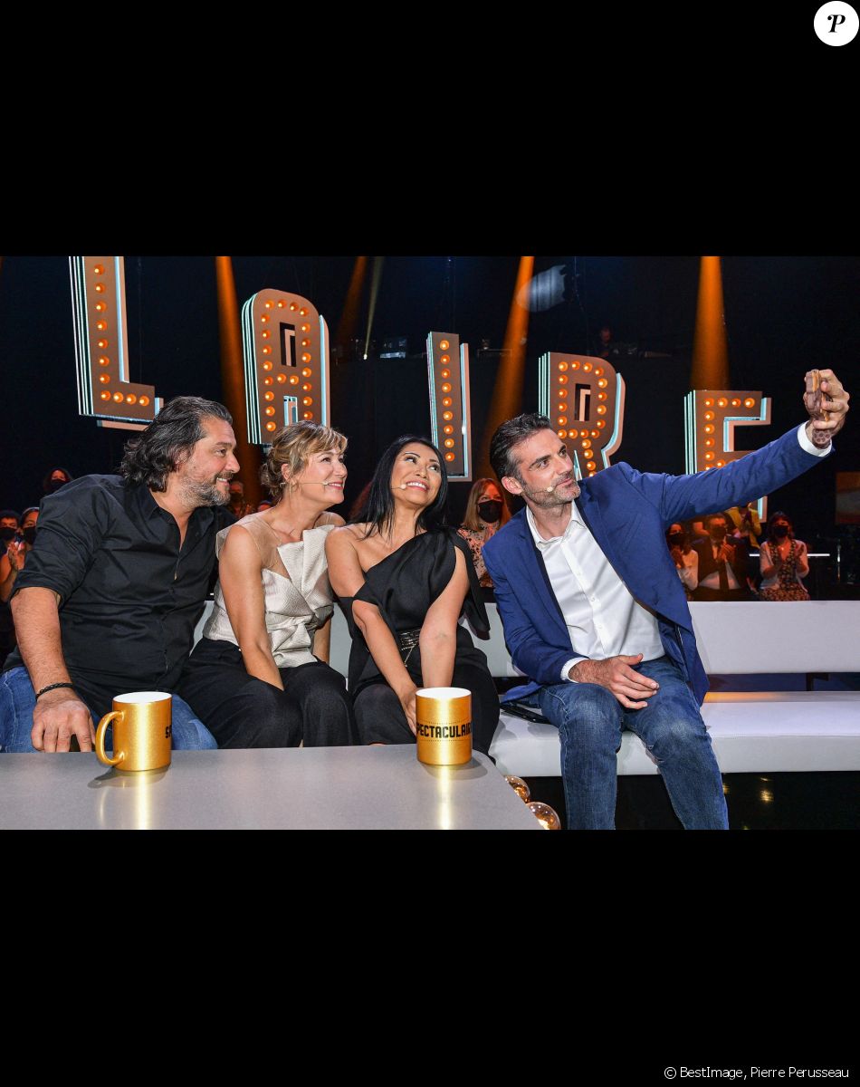 Exclusif - Titoff, Virginie Hocq, Anggun et Gil Alma - Enregistrement de l'émission "Spectaculaire" à Paris, diffusée le 15 janvier sur France 2. © Pierre Perusseau / Bestimage
