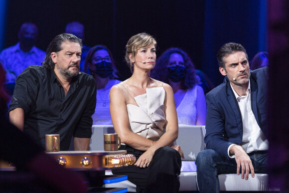 Exclusif - Titoff, Virginie Hocq et Gil Alma - Enregistrement de l'émission "Spectaculaire" à Paris, diffusée le 15 janvier sur France 2. © Pierre Perusseau / Bestimage