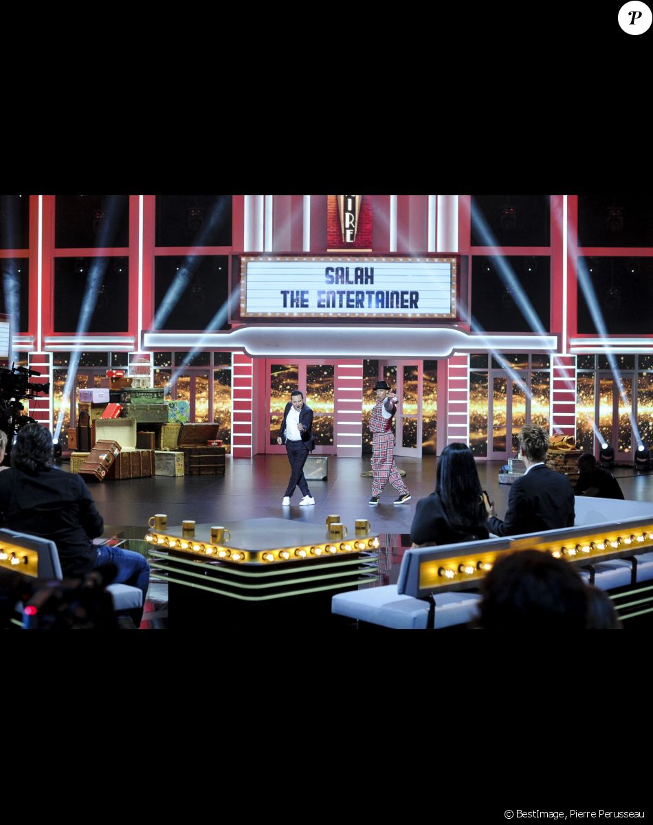 Exclusif - Salah et Jean-Marc Généreux - Enregistrement de l'émission "Spectaculaire" à Paris, diffusée le 15 janvier sur France 2. © Pierre Perusseau / Bestimage
