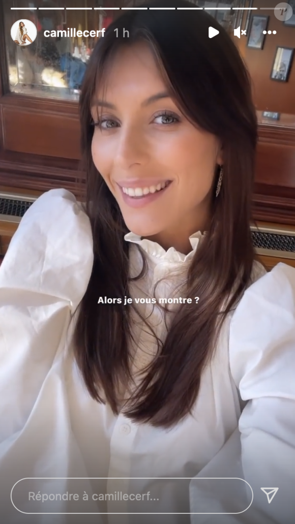 Camille Cerf dévoile son nouveau look sur Instagram