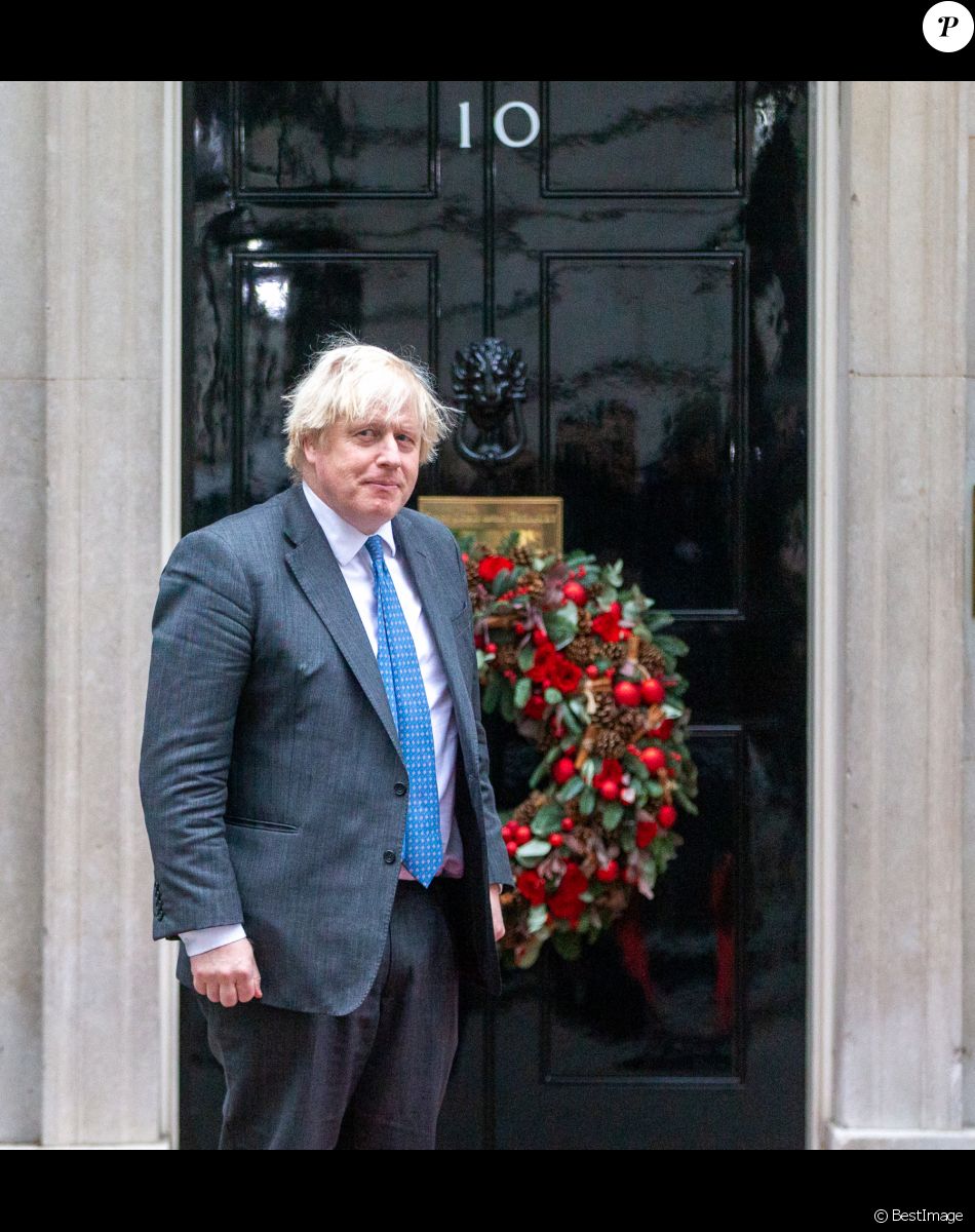 Le Premier ministre britannique Boris Johnson reçoit le Sultan d'Oman, Haïtham ben Tariq au 10 Downing Street à Londres, le 16 décembre 2021.