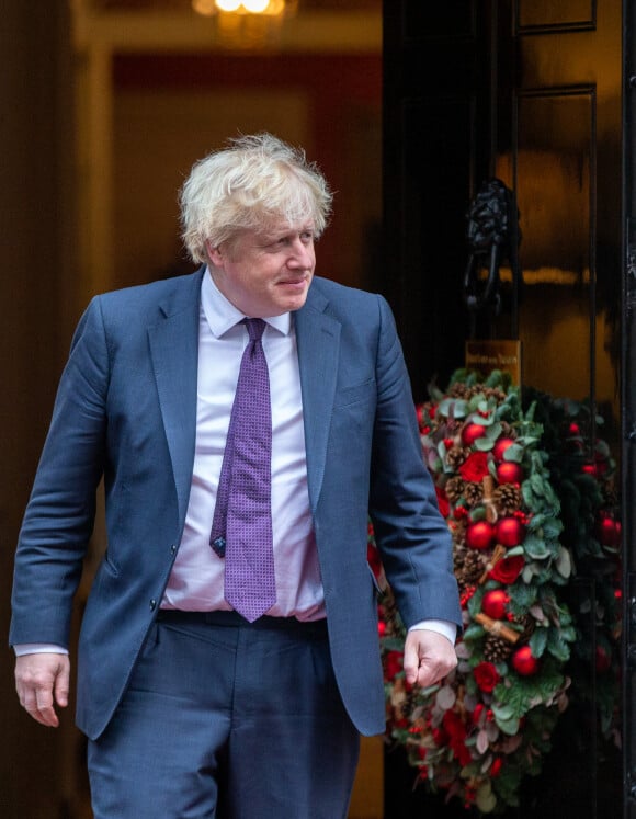 Boris Johnson (Premier ministre du Royaume-Uni), reçoit le sultan de Brunei Hassanal Bolkiah au 10 Downing Street à Londres. © Tayfun Salci/Zuma Press/Bestimage