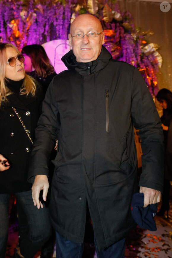 Bernard Laporte (parrain de l'association "Imagine for Margo") - Illuminations de Noël du Comité du Faubourg Saint-Honoré à Paris, France, le 18 novembre 2021. © Christophe Clovis / Bestimage