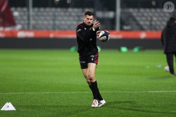 Jordan Michallet pendant un match entre Rouen Normandie et l'Aviron Bayonnais au Stade Robert Diochon le 17 décembre 2021 à Rouen, France. (Photo by Maxime Le Pihif/Icon Sport/ABACAPRESS.COM)