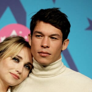 Chloé Jouannet et son compagnon Sandor Funtek - Photocall de la soirée lors de la 25ème édition du Festival international du film de comédie de l'Alpe d'Huez. © Dominique Jacovides / Bestimage