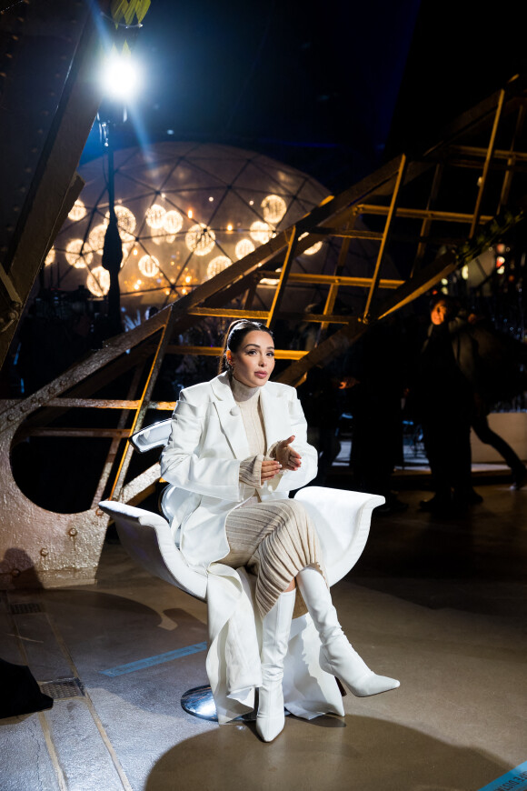 Exclusif - Nabilla Benattia - Enregistrement de l'émission "La Chanson secrète 10" au 1er étage de la Tour Eiffel à Paris, diffusée le 22 janvier sur TF1 à 21h10 © Tiziano Da Silva / Bestimage