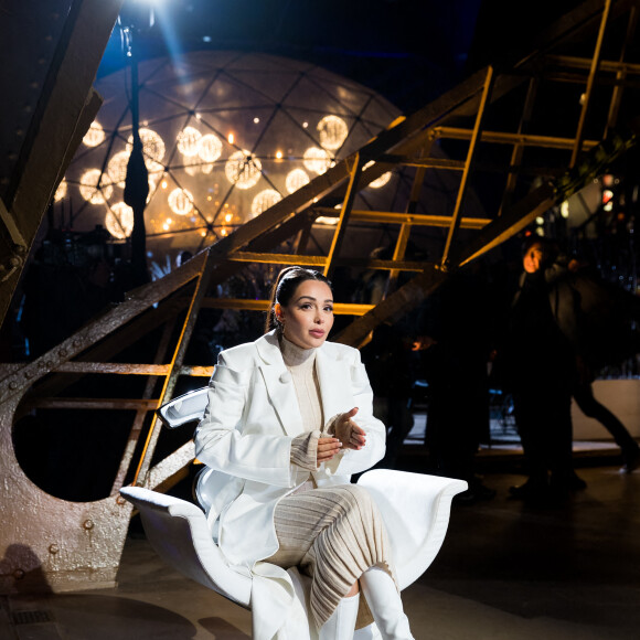 Exclusif - Nabilla Benattia - Enregistrement de l'émission "La Chanson secrète 10" au 1er étage de la Tour Eiffel à Paris, diffusée le 22 janvier sur TF1 à 21h10 © Tiziano Da Silva / Bestimage