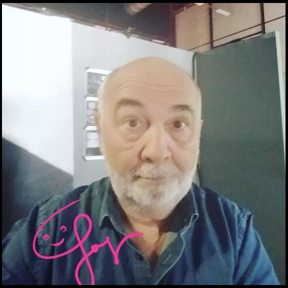 Gérard Jugnot dans les coulisses de l'émission "Les Enfoirés". Le 22 janvier 2022.