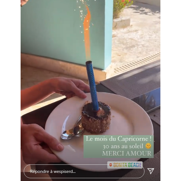Delphine Wespiser s'est envolée en République Dominicaine avec son compagnon Roger pour ses 30 ans - Instagram