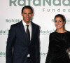 Rafael Nadal, sa femme Xisca Perello - Photocall de la cérémonie du 10ème anniversaire de la fondation Rafael Nadal à Madrid le 18 novembre 2021.