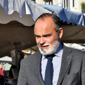 Edouard Philippe, l'ancien premier ministre et fondateur du nouveau parti politique Horizons, était à Nice avec Christian Estrosi, le maire de Nice, le 1er décembre 2021.