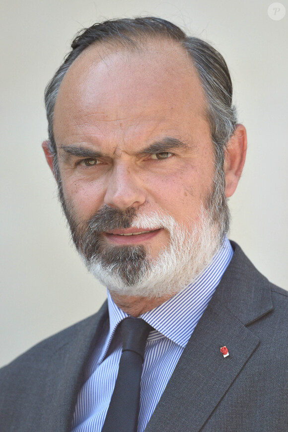 L'ancien premier ministre Edouard Philippe lors de la cérémonie d'adieu aux armes du Général François Lecointre, à l'hôtel national des Invalides le 21 juillet 2021