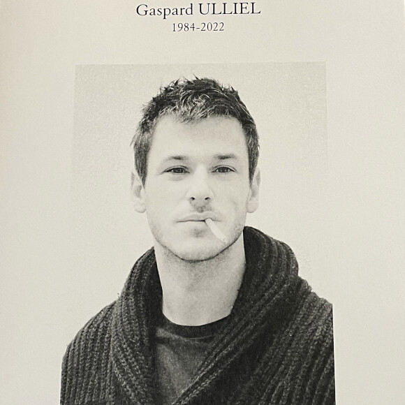 Livret - Obsèques (bénédiction) de Gaspard Ulliel en l'église Saint-Eustache à Paris. Le 27 janvier 2022
