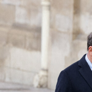 Vincent Lindon - Arrivées aux obsèques (bénédiction) de Gaspard Ulliel en l'église Saint-Eustache à Paris. Le 27 janvier 2022 © Jacovides-Moreau / Bestimage