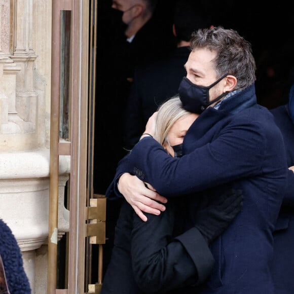 Jérémie Renier - Arrivées aux obsèques (bénédiction) de Gaspard Ulliel en l'église Saint-Eustache à Paris. Le 27 janvier 2022 © Jacovides-Moreau / Bestimage