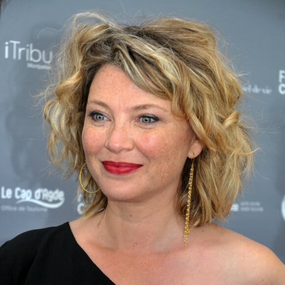 Cécile Bois au festival "Les Herault du cinéma et de la télé" au Cap d'Agde. © Robert Fages / Bestimage