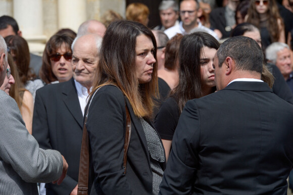 Les parents et la soeur de Maëlys de Araujo aux obsèques de la petite fille en juin 2018 après son assassinat en 2017. © Julien Reynaud/APS-Medias/ABACAPRESS.COM