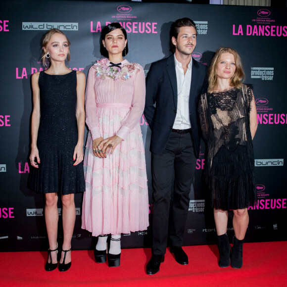 Lily-Rose Depp, Soko (Stéphanie Sokolinski), Gaspard Ulliel et Mélanie thierry - Avant-première du film "La Danseuse" au cinéma Gaumont-Opéra à Paris, France, le 19 septembre 2016. © Olivier Borde/Bestimage