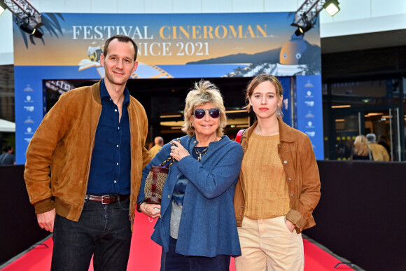 Benjamin Lavernhe, Danièle Thompson et Lou De Laâge - 3e édition du Festival Cinéroman à Nice, le 21 octobre 2021. © Bruno Bebert/Bestimage