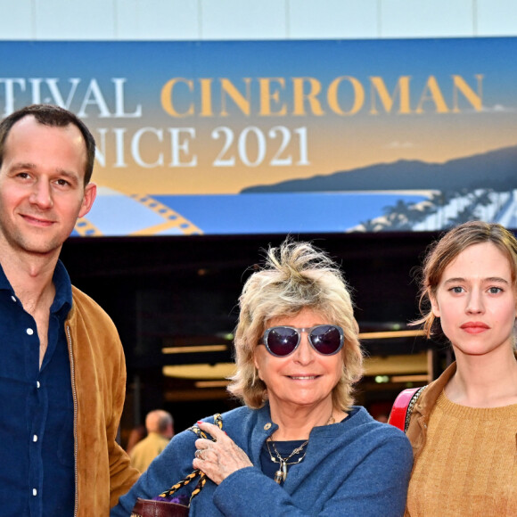 Benjamin Lavernhe, Danièle Thompson et Lou De Laâge - 3e édition du Festival Cinéroman à Nice, le 21 octobre 2021. © Bruno Bebert/Bestimage