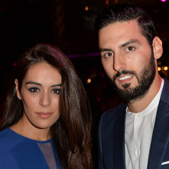 Sofia Essaïdi et son compagnon Adrien Galo - Soirée des 80 ans de Lancôme au Casino de Paris lors de la fashion week Haute Couture Automne-Hiver 2015/2016 à Paris, le 7 juillet 2015. 