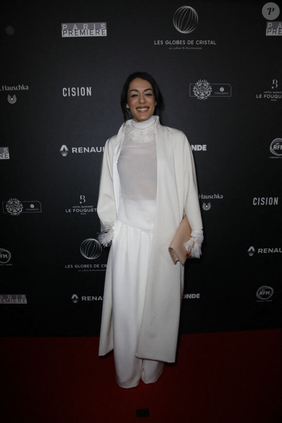 Sofia Essaïdi arrive à la 14ème cérémonie des Globes de Cristal, à la salle Wagram à Paris, le 4 février 2019. © Marc Ausset-Lacroix/Bestimage 