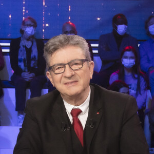 Jean-Luc Mélenchon - Enregistrement de l'émission "Face à Baba, Spéciale Jean-Luc Mélenchon" diffusée en direct le 27 janvier sur C8
