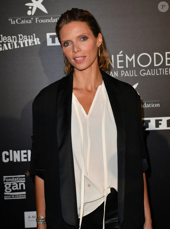 Sylvie Tellier - Visite privée de l'exposition Cinémode par Jean-Paul Gaultier à la cinémathèque française à Paris le 3 octobre 2021. © Veeren Ramsamy - Christophe Clovis/Bestimage