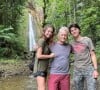 Michael Douglas et ses deux enfants, Carys et Dylan, en vacances en République Dominicaine. Février 2022.