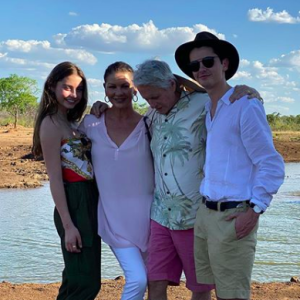 Catherine Zeta-Jones, Michael Douglas et leurs deux enfants, Carys et Dylan, sont en vacances en République Dominicaine.