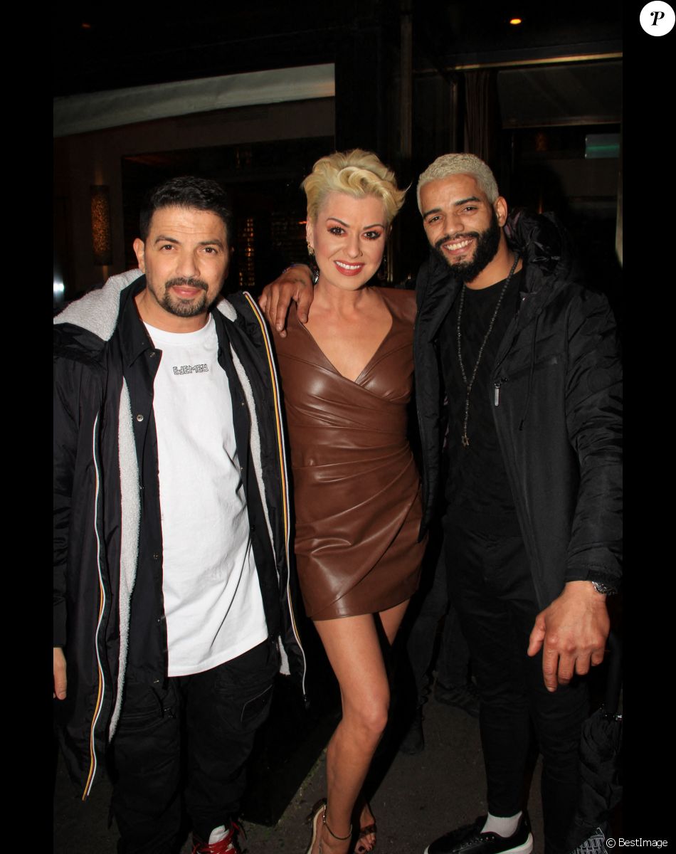 Exclusif - Tunisiano, Katrina Patchett, Brahim Zaibat - Lancement du restaurant "Festif chez Noura", gastronomie libanaise, à Paris. Le 3 janvier 2022. © Baldini / Perusseau / Bestimage