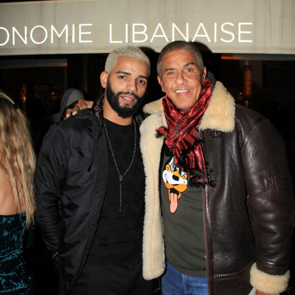 Exclusif - Brahim Zaibat, Samy Naceri - Lancement du restaurant "Festif chez Noura", gastronomie libanaise, à Paris. Le 3 janvier 2022. © Baldini / Perusseau / Bestimage
