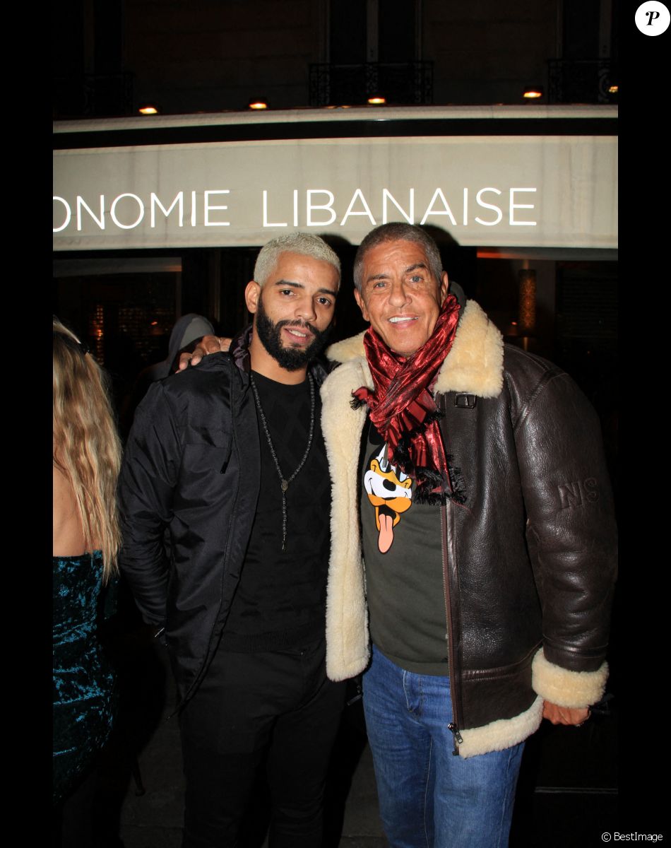 Exclusif - Brahim Zaibat, Samy Naceri - Lancement du restaurant "Festif chez Noura", gastronomie libanaise, à Paris. Le 3 janvier 2022. © Baldini / Perusseau / Bestimage