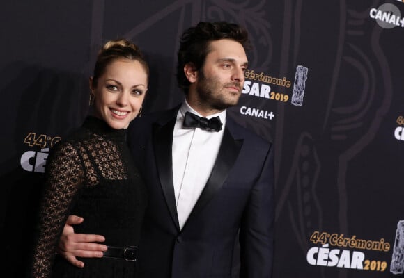 Pio Marmai et sa compagne Charlotte Ranson - Photocall de la 44ème cérémonie des César à la salle Pleyel à Paris. Le 22 février 2019 © Borde-Jacovides / Bestimage 