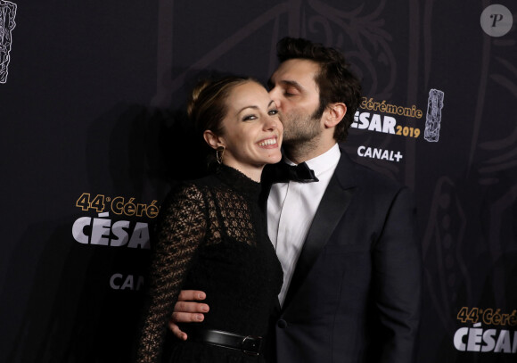 Pio Marmai et sa compagne Charlotte Ranson - Photocall de la 44ème cérémonie des César à la salle Pleyel à Paris. Le 22 février 2019 © Borde-Jacovides / Bestimage 