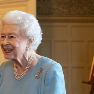 La reine Elisabeth II quitte Sandringham House, qui est la résidence de la reine à Norfolk, après une réception avec des représentants de groupes communautaires locaux pour célébrer le début du Jubilé de platine.Le 5 février 2022.