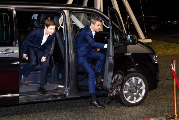 Le prince Frederik de Danemark - La famille royale du Danemark se rend sur l'émission de TV 2 à l'occasion du 50ème anniversaire de la princesse Mary de Danemark à Copenhague au Danemark le 6 février 2022.