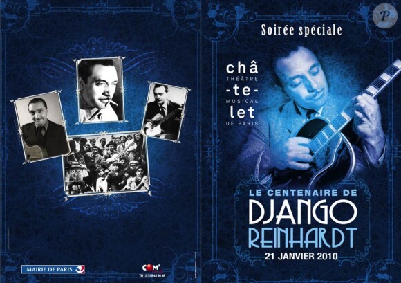 Le centenaire de la naissance de Django Reinhardt va donner lieu à un spectacle exceptionnel au Théâtre du Châtelet, le 21 janvier 2010