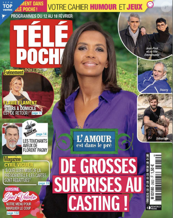 Couverture du nouveau numéro du magazine Télé Poche parue le 7 février 2022