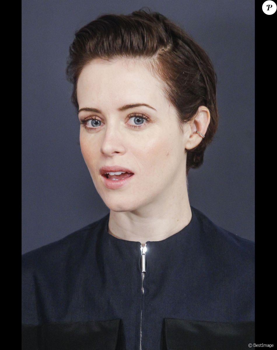 Claire Foy au photocall du film "Millénium : Ce qui ne me tue pas" à l'hôtel Villamagna à Madrid le 30 octobre 2018.