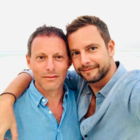 Marc-Olivier et son mari François Roelants sur Instagram. Le 14 février 2021.