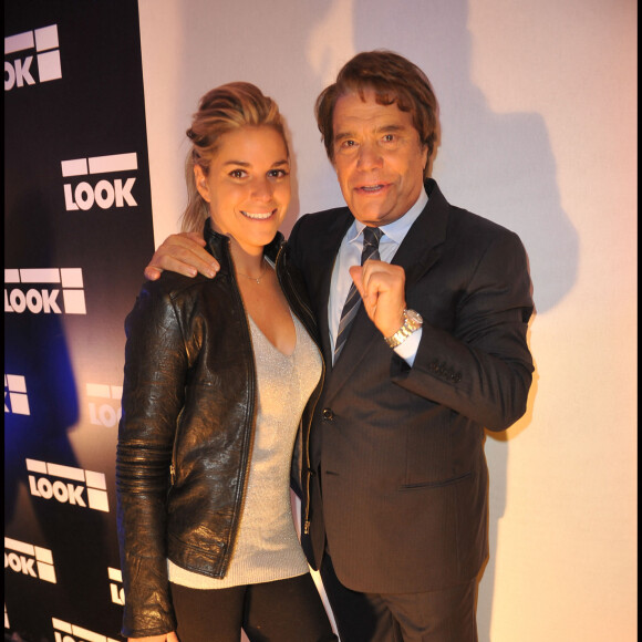 Bernard Tapie et sa fille Sophie à l'inauguration de la boutique Look rue Saint-Honoré en 2011