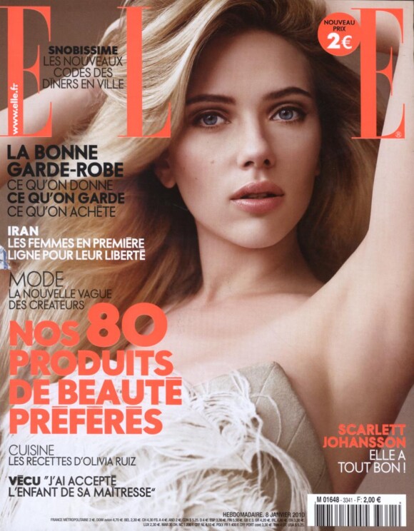 Scarlett Johansson en couverture de ELLE