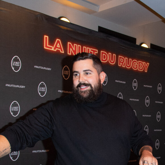 Artus et Arnaud Tsamere lors de la 17e Nuit du Rugby à l'Olympia à Paris le 27 septembre 2021. © Pierre Perusseau / Bestimage